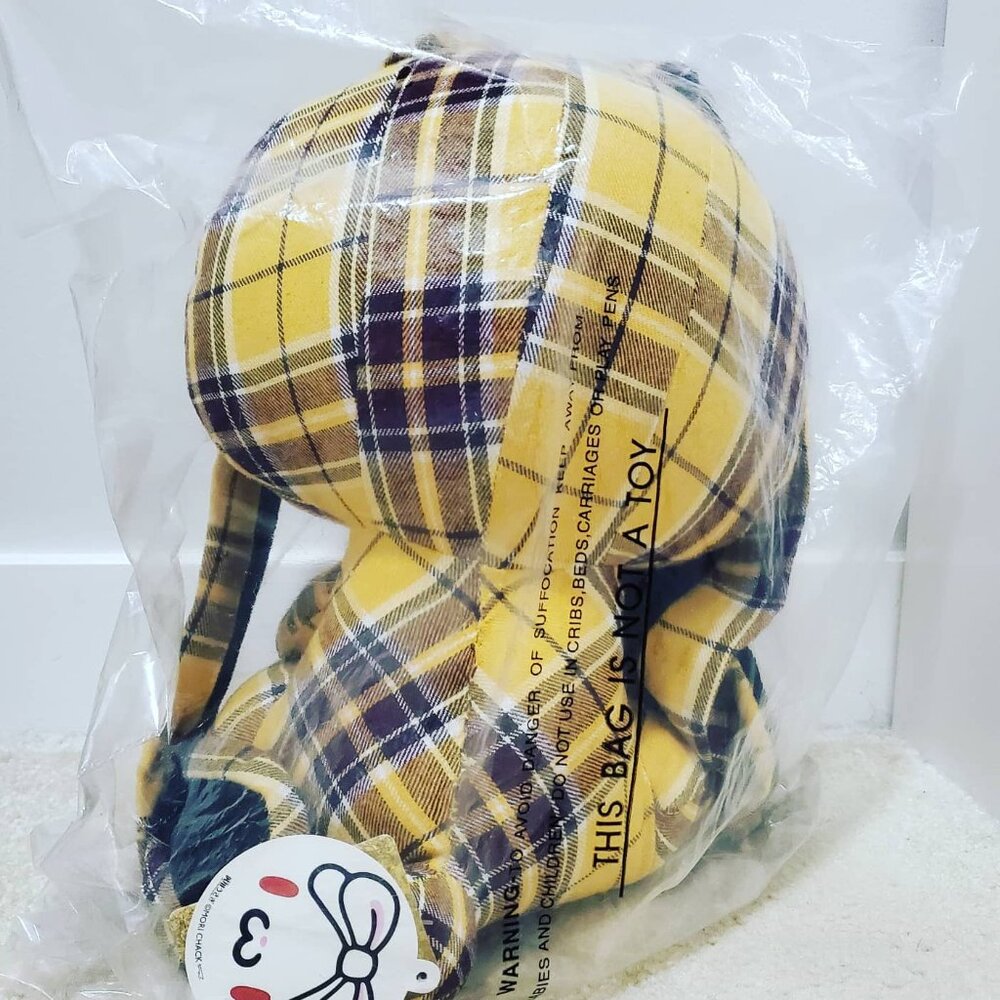 Chax GP All-Purpose Rabbit Plush Checker (Yellow) - Picture 4 of 5